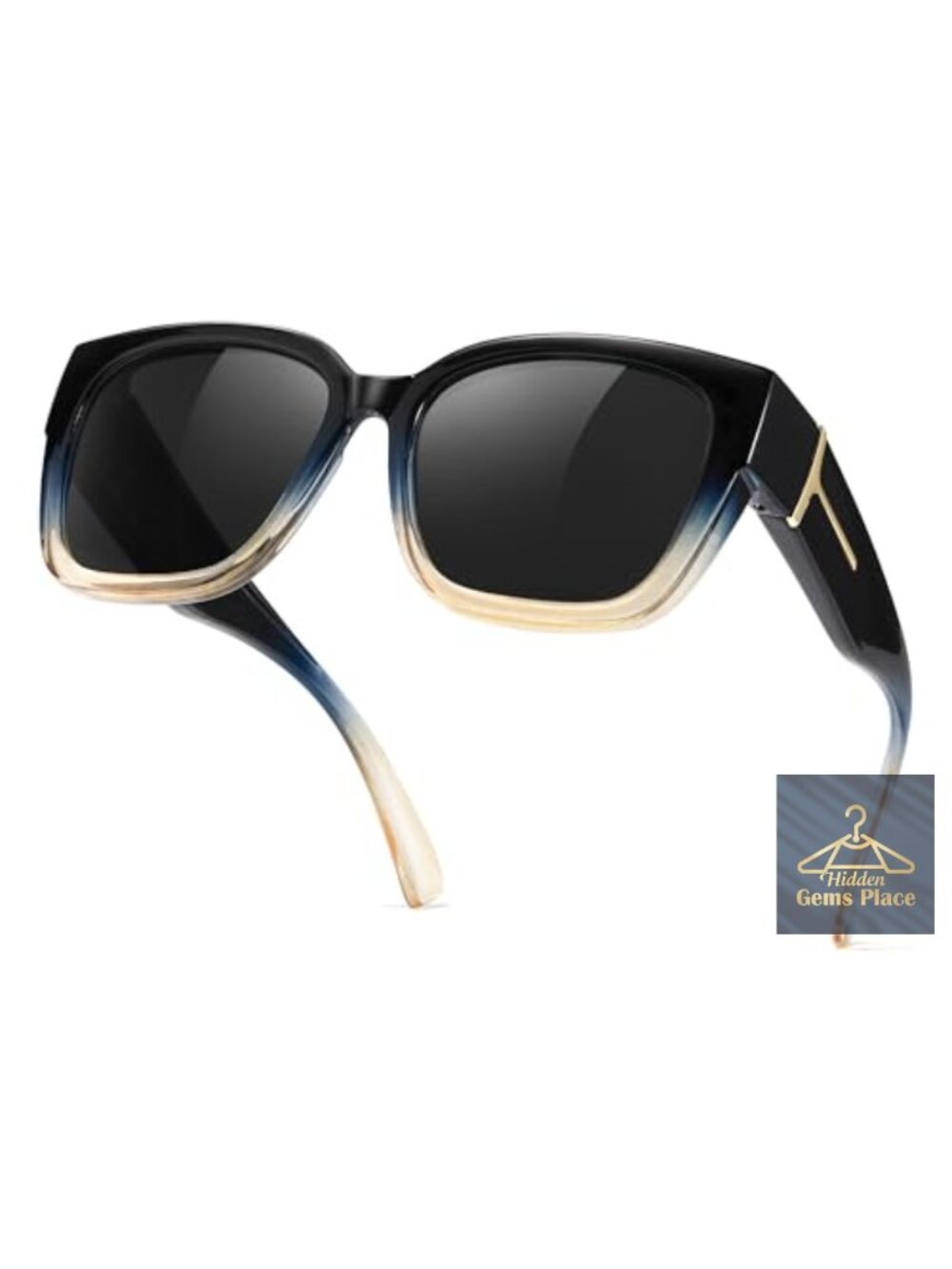 Polarized Fit Over Sunglasses UV400 Protection Oversized Wrap for Women Over